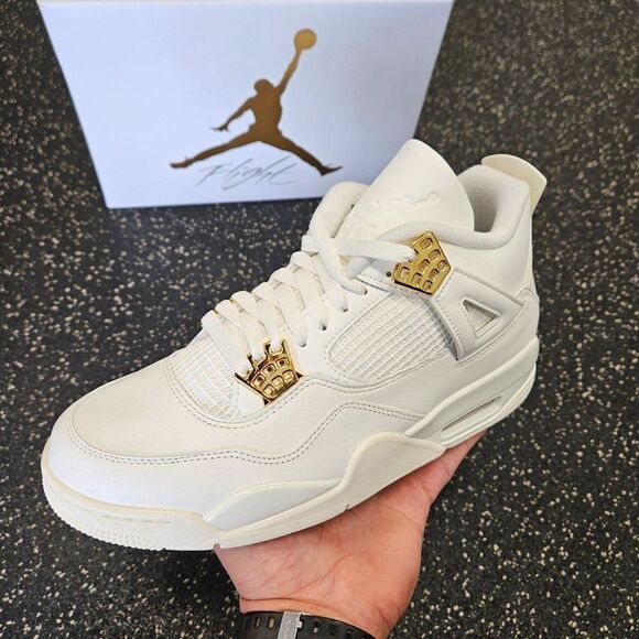 Nike Air Jordan 4 Metallic Gold AQ9129-170 Womens Size 10W/8.5M - Picture 8 of 8